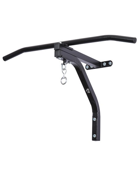 HOMCOM Punching Bag Hanger Wall Mount Bracket Kick Boxing MMA Training Frame Home Fitness Workout Pull Up Bar, Black A91-051V01B - pic 94952 | FastDaddyshop
