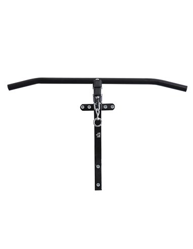 HOMCOM Punching Bag Hanger Wall Mount Bracket Kick Boxing MMA Training Frame Home Fitness Workout Pull Up Bar, Black A91-051V01B