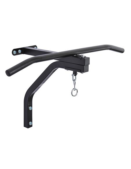 HOMCOM Punching Bag Hanger Wall Mount Bracket Kick Boxing MMA Training Frame Home Fitness Workout Pull Up Bar, Black A91-051V01B - pic 94959 | FastDaddyshop