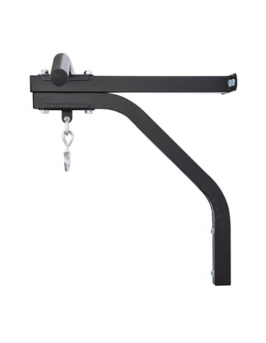 HOMCOM Punching Bag Hanger Wall Mount Bracket Kick Boxing MMA Training Frame Home Fitness Workout Pull Up Bar, Black A91-051V01B