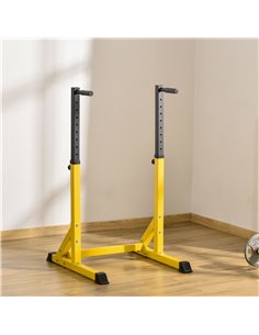 HOMCOM Dip Station Chin Up Parallel Bars Pull Up Power Tower Home Gym Workout Bicep Tricep Fitness Equipment Height Adjustable A 2