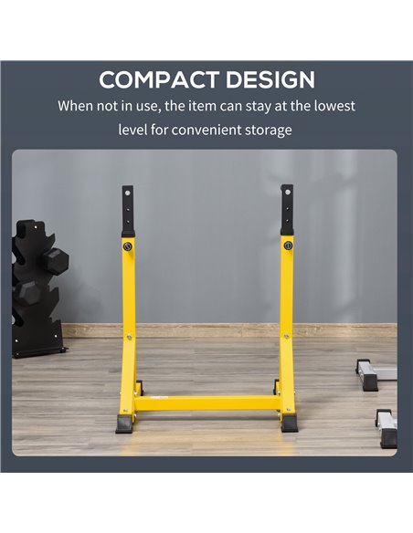 HOMCOM Dip Station Chin Up Parallel Bars Pull Up Power Tower Home Gym Workout Bicep Tricep Fitness Equipment Height Adjustable A - pic 94965 | FastDaddyshop