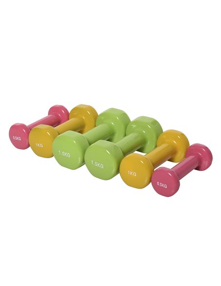 HOMCOM 6KG Dumbbell Set Fitness Weight Set for Men and Women Home Gym, Workout, Up Body Training A91-144 - pic 94979 | FastDaddyshop