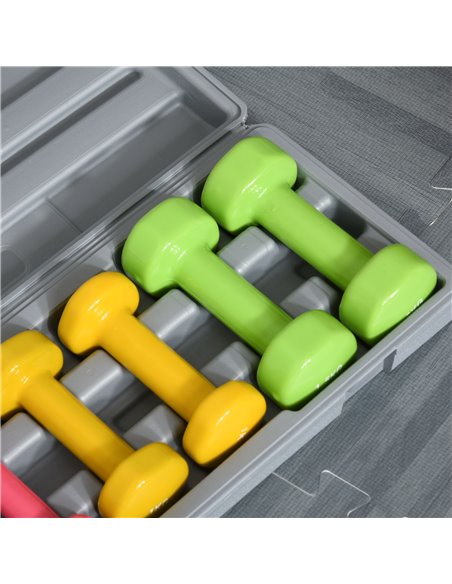 HOMCOM 6KG Dumbbell Set Fitness Weight Set for Men and Women Home Gym, Workout, Up Body Training A91-144 - pic 94986 | FastDaddyshop