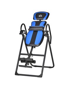 HOMCOM Foldable Gravity Inversion Table, Back Therapy Fitness Bench, with Soft Ankle Cushions, for Home A90-258