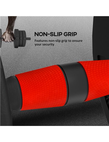 HOMCOM 20kg 2 IN 1 Adjustable Dumbbells Weight Set, Dumbbell Hand Weight Barbell for Body Fitness, Lifting Training for Home, Of - pic 95046 | FastDaddyshop