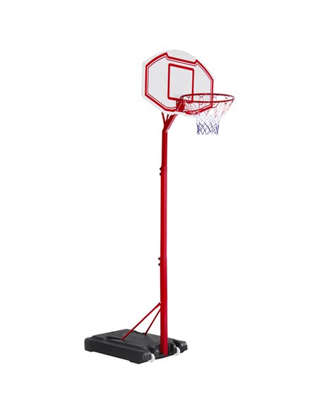 HOMCOM Steel Basketball Stand Height Adjustable Hoop Backboard Red A61-005 - pic 95078 | FastDaddyshop