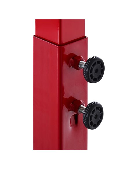 HOMCOM Steel Basketball Stand Height Adjustable Hoop Backboard Red A61-005 - pic 95085 | FastDaddyshop