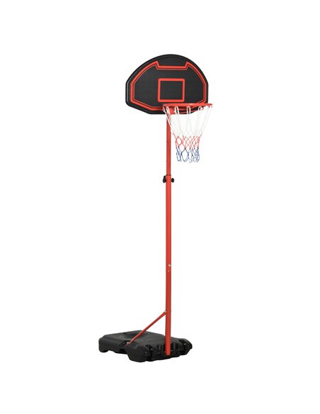 HOMCOM Adjustable Basketball Hoop: Sturdy Steel Frame for Indoor & Outdoor Play, Fun for All Ages, Black and Red A61-015 - pic 95087 | FastDaddyshop