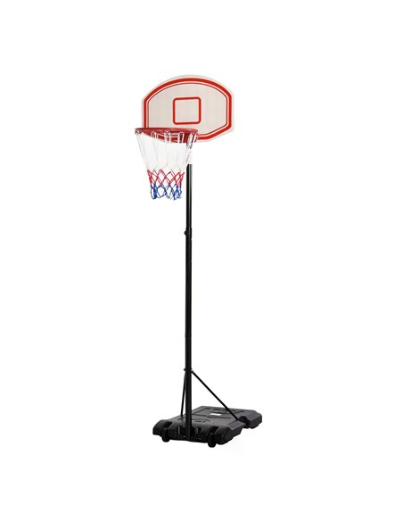 HOMCOM Adjustable Portable Basketball Stand, 175-215cm, with Sturdy Rim, Large Wheels, Stable Base, Net, Free Standing A61-020 - pic 95123 | FastDaddyshop