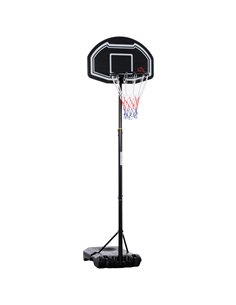 HOMCOM Adjustable Basketball Hoop and Stand, with Wheels and Weight Base A61-028RD