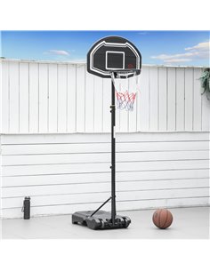 HOMCOM Adjustable Basketball Hoop and Stand, with Wheels and Weight Base A61-028RD 2