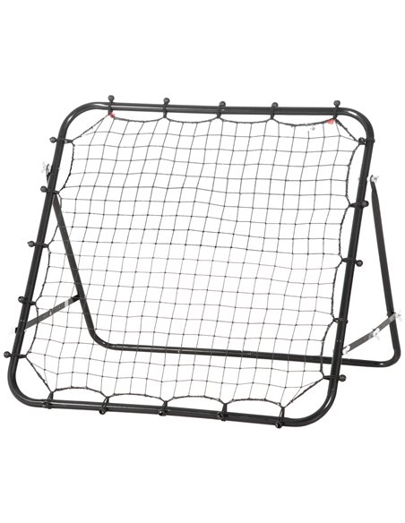 HOMCOM Rebounder Net Practise Kickback Goal for Teens Adults Softball Training Black A62-012BK - pic 95195 | FastDaddyshop
