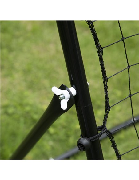 HOMCOM Rebounder Net Practise Kickback Goal for Teens Adults Softball Training Black A62-012BK - pic 95201 | FastDaddyshop