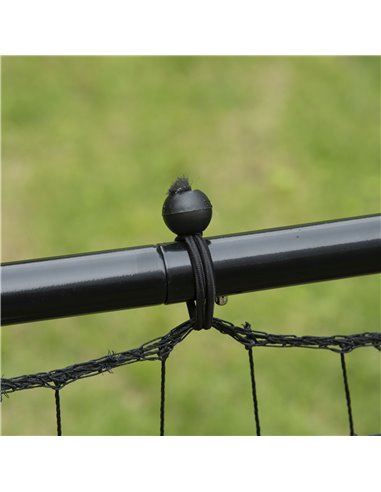 HOMCOM Rebounder Net Practise Kickback Goal for Teens Adults Softball Training Black A62-012BK
