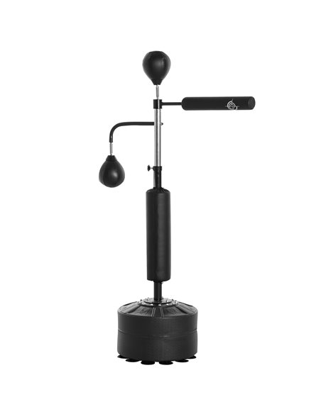 HOMCOM 3-in-1 Boxing Punching Bag Stand with 2 Speedballs, 360° Relax Bar, & PU-Wrapped Bag & Adjustable Height A91-120 - pic 95213 | FastDaddyshop