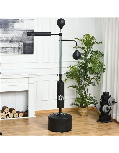 HOMCOM 3-in-1 Boxing Punching Bag Stand with 2 Speedballs, 360° Relax Bar, & PU-Wrapped Bag & Adjustable Height A91-120 - pic 95214 | FastDaddyshop