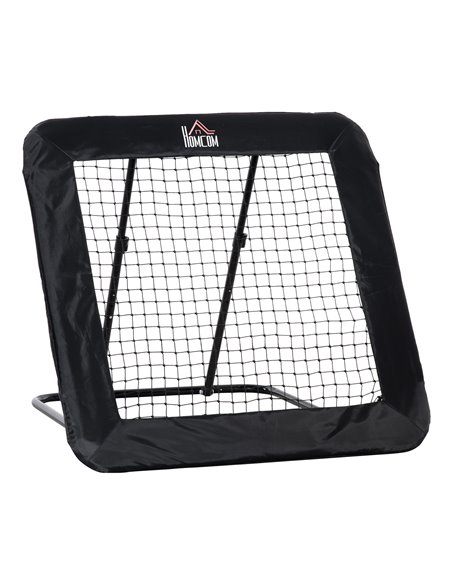 HOMCOM Football Rebounder Net, Adjustable Pitch Back Training Goal, Quick Fold for Easy Storage, Black A62-032 - pic 95222 | FastDaddyshop