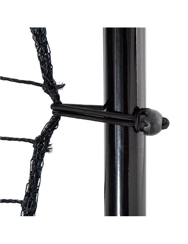 HOMCOM Football Rebounder Net, Adjustable Pitch Back Training Goal, Quick Fold for Easy Storage, Black A62-032