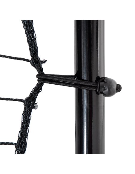 HOMCOM Football Rebounder Net, Adjustable Pitch Back Training Goal, Quick Fold for Easy Storage, Black A62-032 - pic 95230 | FastDaddyshop