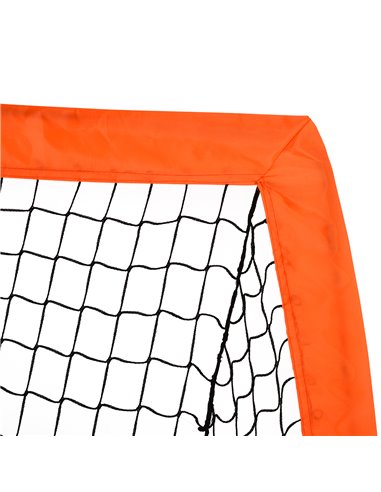 HOMCOM Outdoor Folding Football Goal, Tetoron Mesh, Orange, Ideal for Garden and Park Play A62-015OG