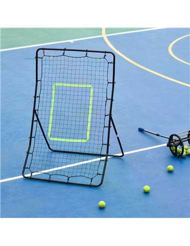 HOMCOM Rebounder Net Playback Soccer Football Game Spot Target Ball Rebounders Training Equipment Play Teaching A90-053