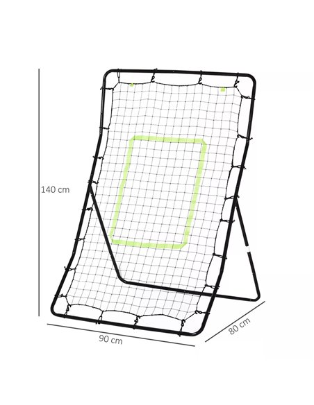 HOMCOM Rebounder Net Playback Soccer Football Game Spot Target Ball Rebounders Training Equipment Play Teaching A90-053 - pic 95296 | FastDaddyshop