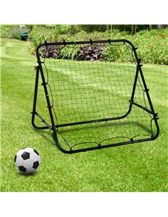 HOMCOM Adults Football Training Aid Multi-Sports Practice W/PE Mesh Metal Tube, 108W x 100D x 65Hcm-Black A62-011 2
