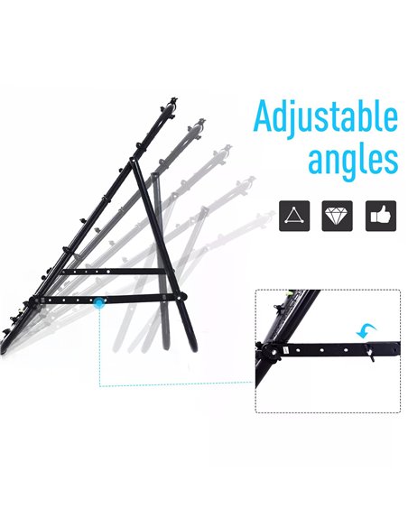 HOMCOM Adults Football Training Aid Multi-Sports Practice W/PE Mesh Metal Tube, 108W x 100D x 65Hcm-Black A62-011 - pic 95315 | FastDaddyshop