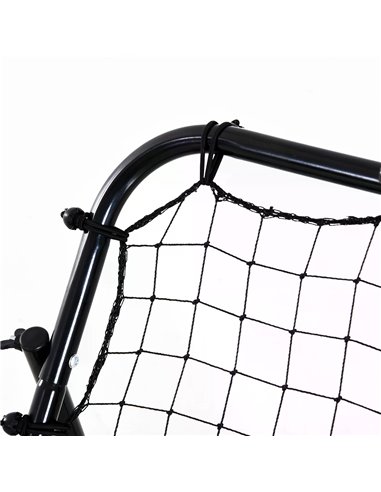 HOMCOM Adults Football Training Aid Multi-Sports Practice W/PE Mesh Metal Tube, 108W x 100D x 65Hcm-Black A62-011