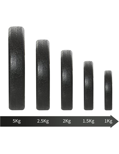 Dumbbells Set Hand Weight 30KG Adjustable Barbell Weight Lifting Equipment by HOMCOM A91-139