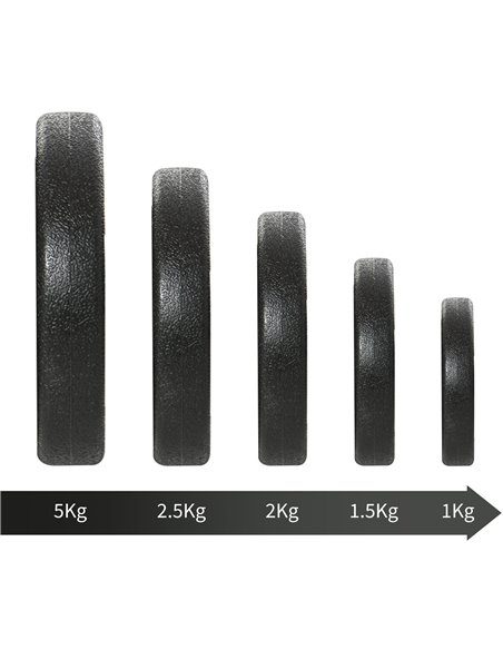 Dumbbells Set Hand Weight 30KG Adjustable Barbell Weight Lifting Equipment by HOMCOM A91-139 - pic 95382 | FastDaddyshop