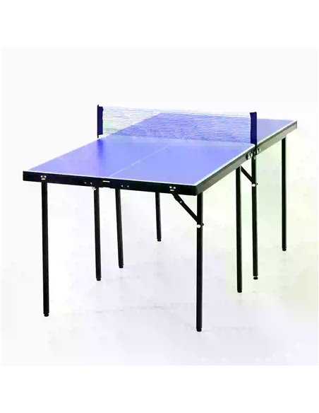 HOMCOM Folding Mini Compact Table Tennis Top Ping Pong Table Set Professional Net Games Sports Training Play Blue A90-082 - pic 95384 | FastDaddyshop