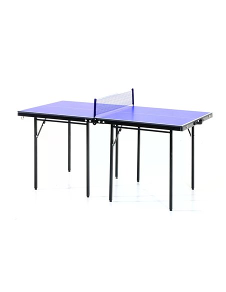 HOMCOM Folding Mini Compact Table Tennis Top Ping Pong Table Set Professional Net Games Sports Training Play Blue A90-082 - pic 95387 | FastDaddyshop