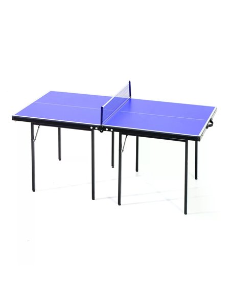 HOMCOM Folding Mini Compact Table Tennis Top Ping Pong Table Set Professional Net Games Sports Training Play Blue A90-082 - pic 95388 | FastDaddyshop