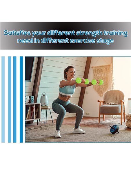HOMCOM 10kg Dumbbell Weights Set with Carry Case Multi Colour Premium Ladies Weight Lifting Set A91-077 - pic 95417 | FastDaddyshop