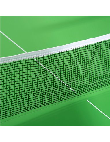 HOMCOM 182cm Mini Tennis Table Folding Ping Pong Table with Net Multi-Use Table for Indoor Outdoor Game, Green A90-130GN