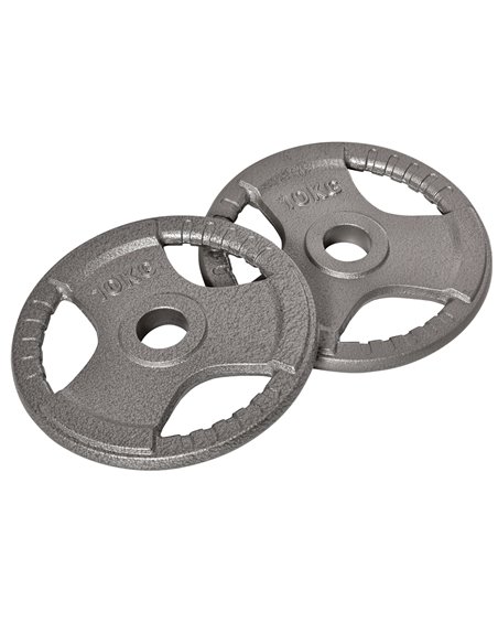 HOMCOM Olympic Weight Plates: 2-Piece Grip Plate Set for Strength Training, Crossfit & Weightlifting A91-136 - pic 95456 | FastDaddyshop