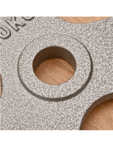 HOMCOM Olympic Weight Plates: 2-Piece Grip Plate Set for Strength Training, Crossfit & Weightlifting A91-136