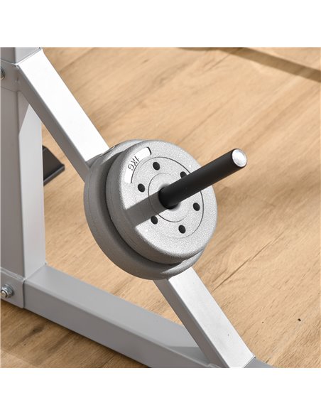 HOMCOM Weights Bar Barbell Rack Squat Stand Adjustable Portable Weight Lifting Suitable For Home Gym Training Work Out A91-070V0 - pic 95490 | FastDaddyshop