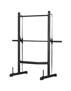 HOMCOM Squat Rack with Pull-Up Bar, Adjustable Weight Rack, Multi-Functional Weight Lifting Barbell Stand for Home Gym Strength 
