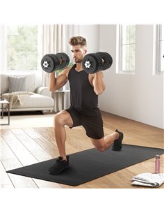 HOMCOM 30KG Adjustable Dumbbells Set, Hand Weights Set for Home Gym Weight Lifting Training A91-139V03BK 2