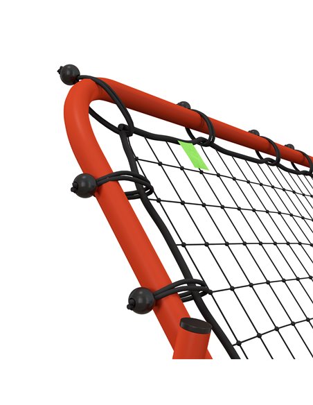 HOMCOM Adjustable Rebounder Net Kickback Target Goal for Teens Adults Training, Red A62-011V00RD - pic 95562 | FastDaddyshop