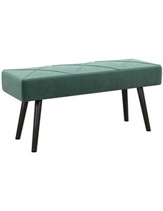 HOMCOM Bedroom Bench Shoe Bench with Sponge Cushion, Steel Legs, Velvet-Feel Upholstery, for Window Seat, Entryway Storage 831-6