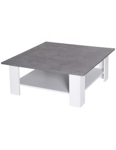 Homcom 2 Tier Vintage Style Coffee Table with Storage Shelf