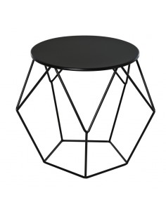 Homcom Coffee Table with Modern Nordic Minimalist Style, Black