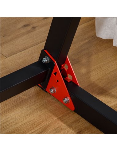 HOMCOM Dip Stand Station, Heavy Duty Upper Body Workout Equipment, Angled Grips, Tricep Dips, Pull-Ups, Push-Ups for Home, Gym, 