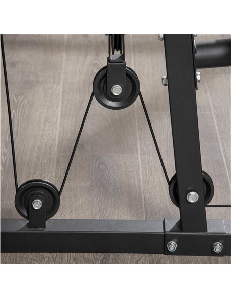 HOMCOM Multi-Exercise Gym Station, with 45kg Weight Stack, for Full Body Workout A91-133 - pic 95761 | FastDaddyshop