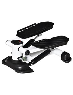 HOMCOM Portable Mini Stepper with LCD Display for Home Gym Office Exercise Workout, Black A90-262BK