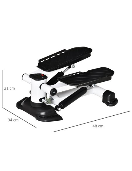 HOMCOM Portable Mini Stepper with LCD Display for Home Gym Office Exercise Workout, Black A90-262BK - pic 95764 | FastDaddyshop